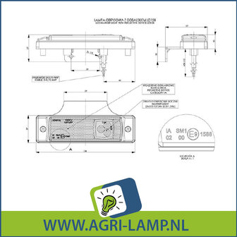 LED markeringslamp 12v en 24v aanhanger of trailer