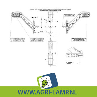 breedtelamp led recht vierkant lang