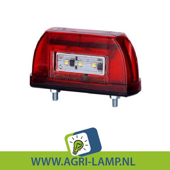 nummerplaatverlichting led multivolt rood 