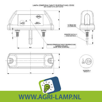 nummerplaatverlichting led multivolt