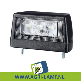 robuust nummerplaatverlichting zwart multivolt 12V 24V