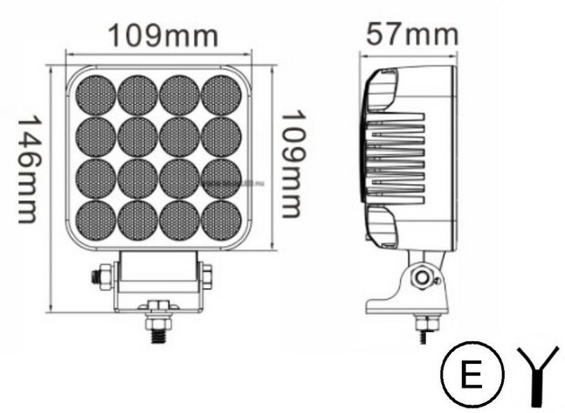 LED Werklamp LED 80 Watt, 12V 24V 80w