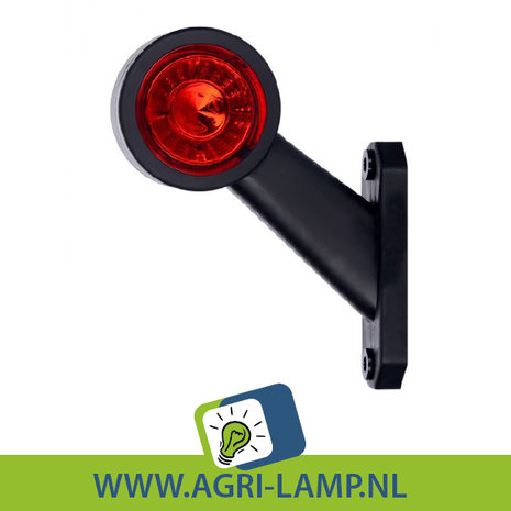 breedtelamp led recht rond kort